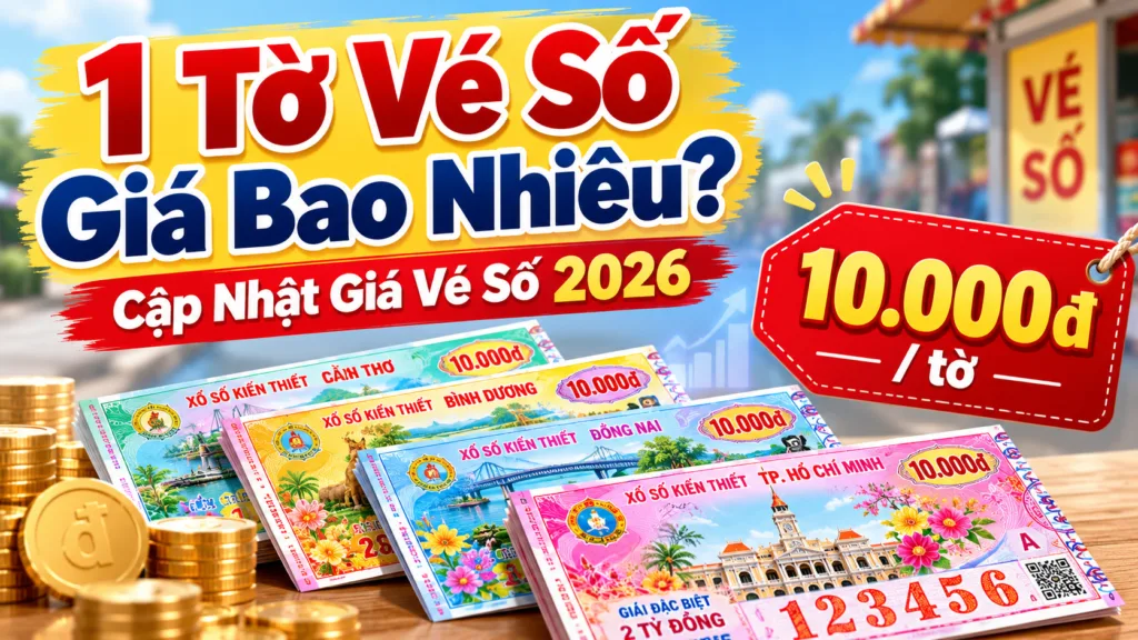 1 Tờ Vé Số Giá Bao Nhiêu? Cập Nhật Giá Vé Số 2026
