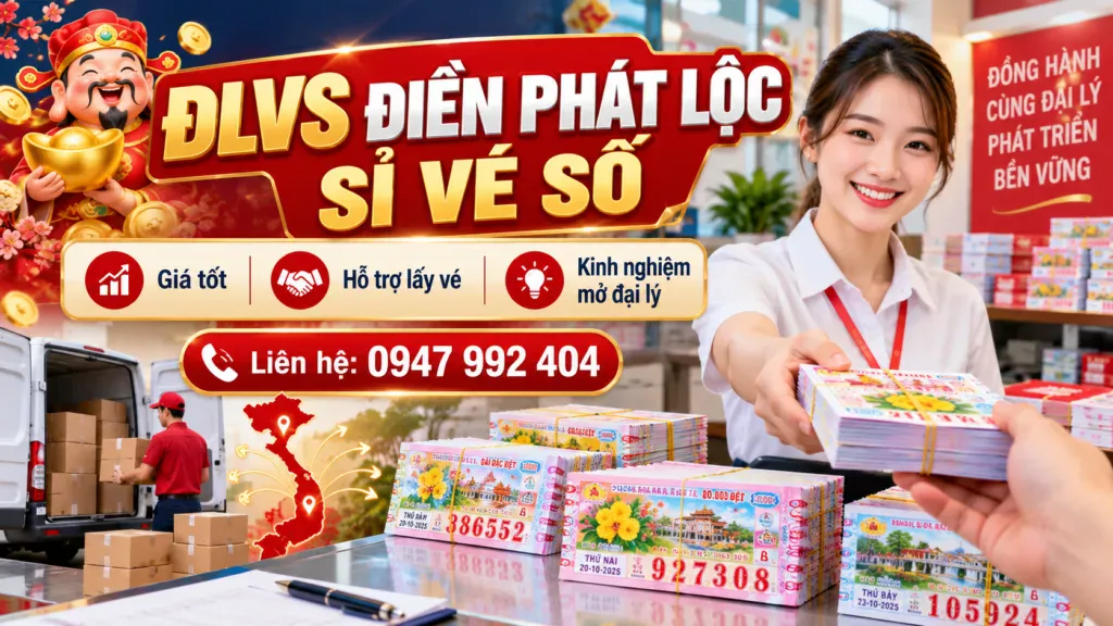ĐLVS Điền Phát Lộc sỉ vé số – Giá tốt, hỗ trợ mở đại lý
