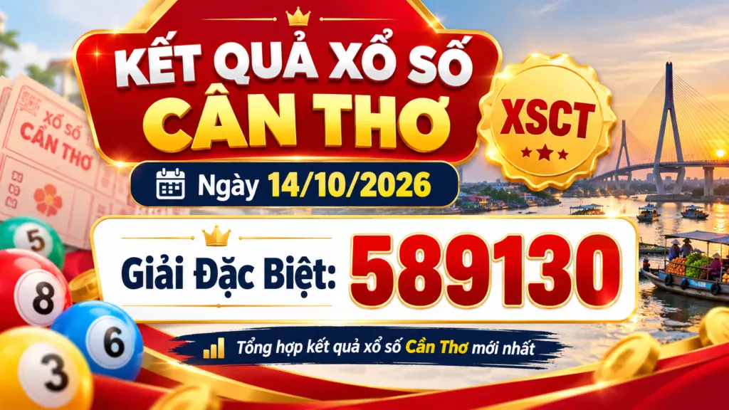 Kết quả xổ số Cần Thơ 14/10/2026