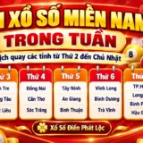 Lịch Xổ Số Miền Nam Từ Thứ 2 Đến Chủ Nhật