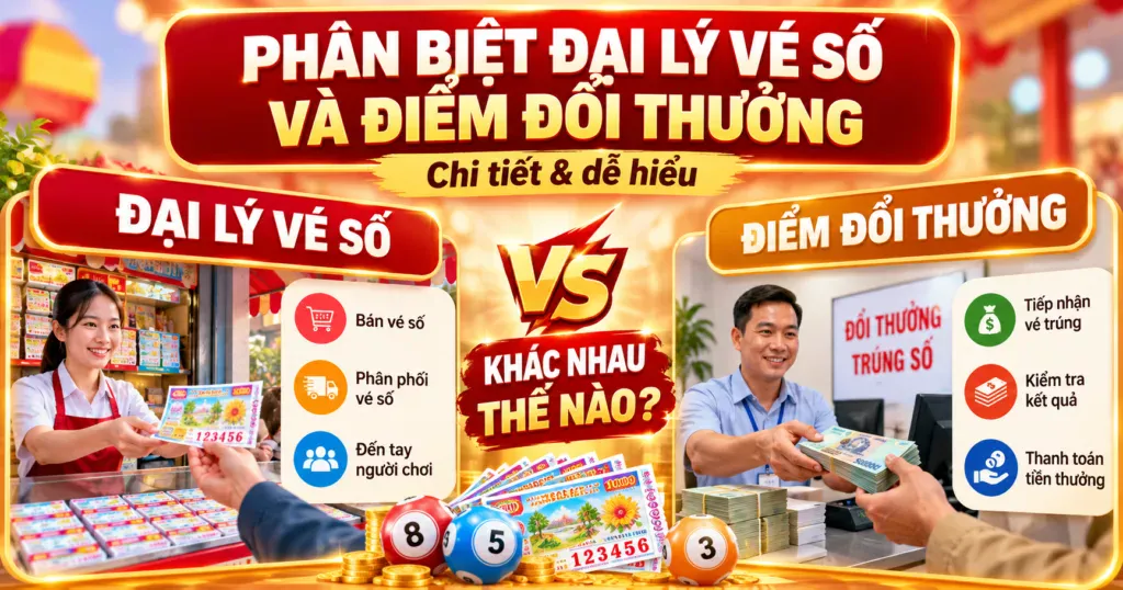 Phân Biệt Đại Lý Vé Số Và Điểm Đổi Thưởng Chi Tiết
