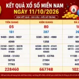 Kết Quả Xổ Số Miền Nam Ngày 11/10/2026
